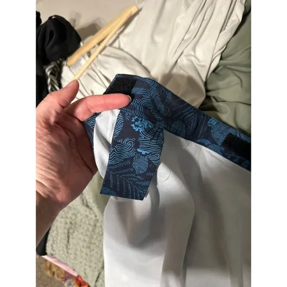 Y Ripskirt Blue Hawaiian Maui Moonlight Wrap Beach Tropical Mini Skirt - Picture 8 of 10